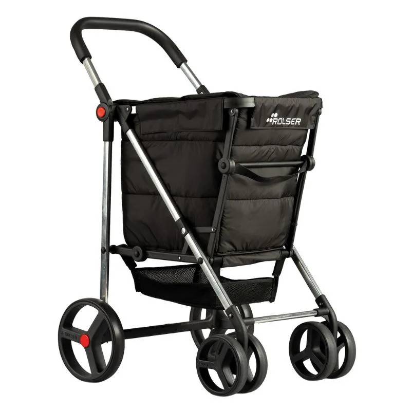 Rolser Indkøbsvogn Basket Polar 4B - Negro/SORT