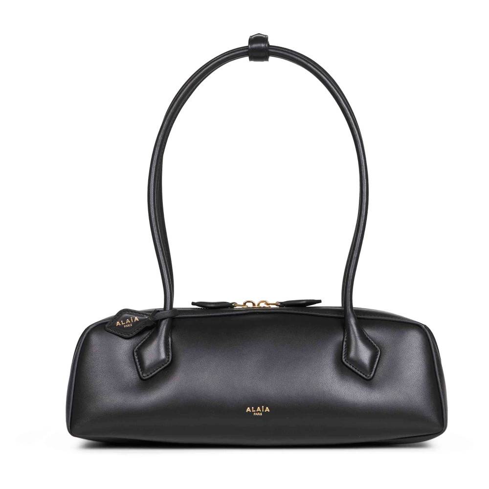 Alaïa Le Teckel Medium Taske i Polstret Læder - Tasker - Dame - Sort - ONE SIZE - Læder