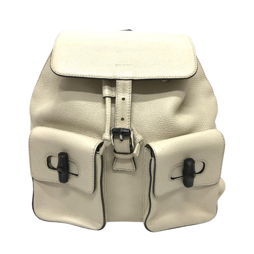 Gucci Vintage Backpack Stl. - Ryggsäkar Från Magasin - White (W 36cm x H 27cm x D 9.5cm)