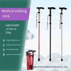 1/3/5/10 st. 2-delad förstärkt vandringsstav, lätt aluminiumlegering halkfri vandrings- och promenadstav, teleskopisk käpp justerbar vandringsstav för - Multifärgad (Multi-size)
