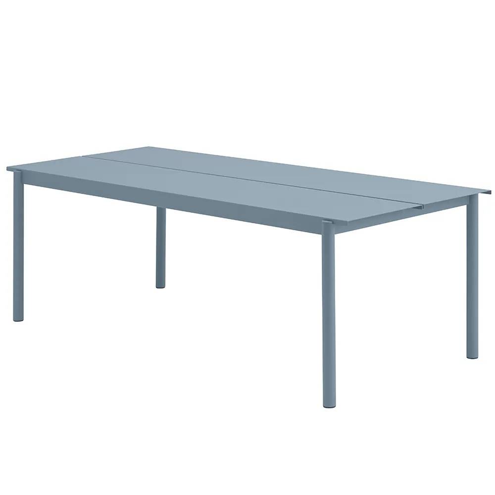 Muuto, Linear Steel Spisebord 220x90 cm Pale Blue