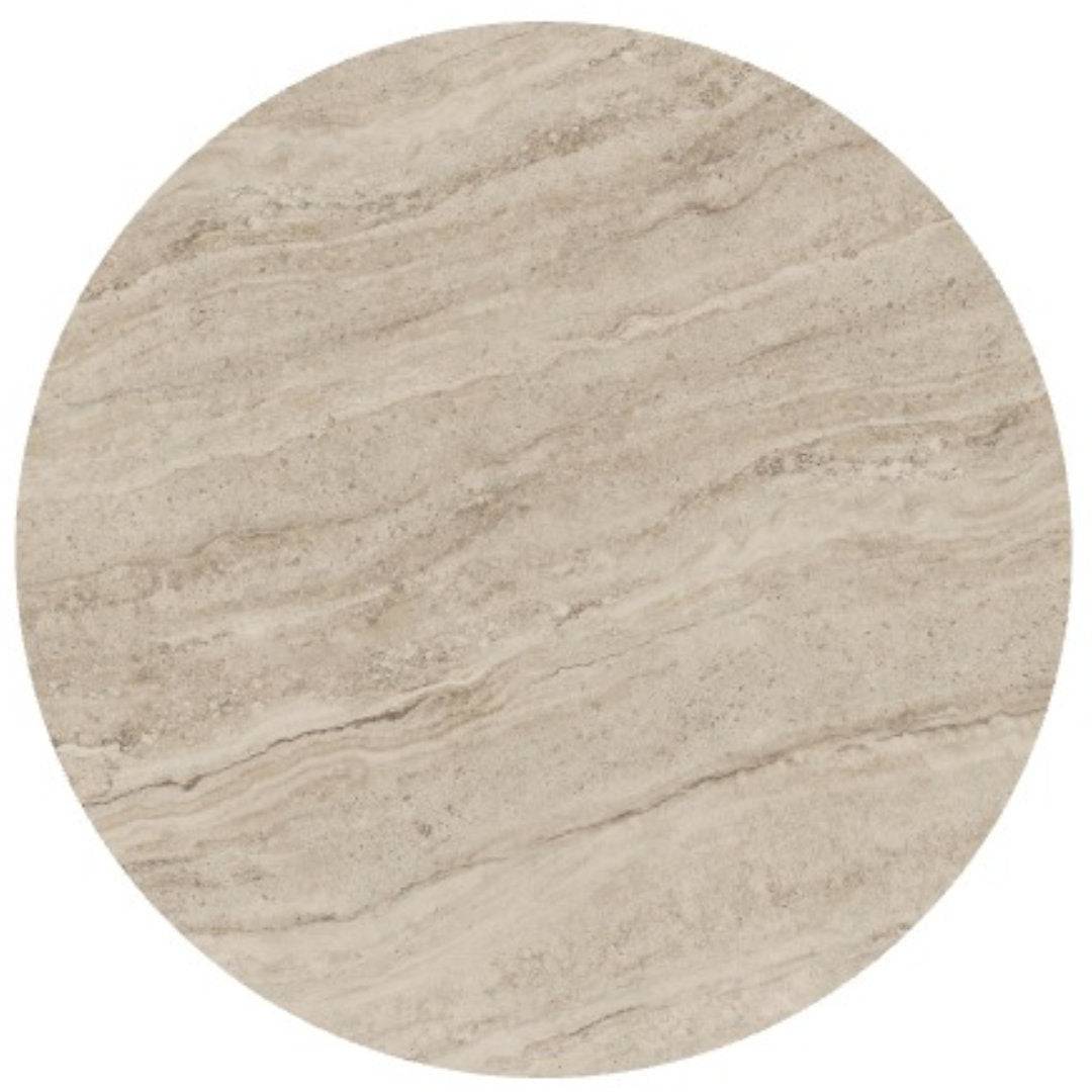 Flûte round spisebord - Ceramic - Sovet Italia