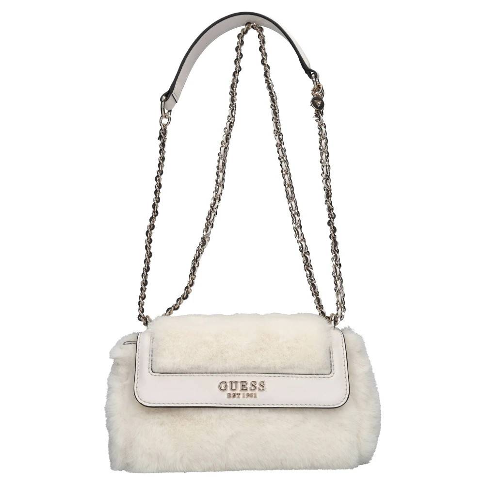 Guess Faux Fur Taske - Tasker - Dame - Beige - ONE SIZE - Faux Fur