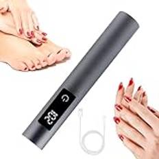 Gel Uv LED Nail Lamp Pen,Uv Nail Lamp Pen - Uv Nail Lamp Gel LED Light Quick Dry Portable | Uppladdningsbar Touch Justerbar Gellampa Nageltork för Gel Polish Home Girls Nagellack