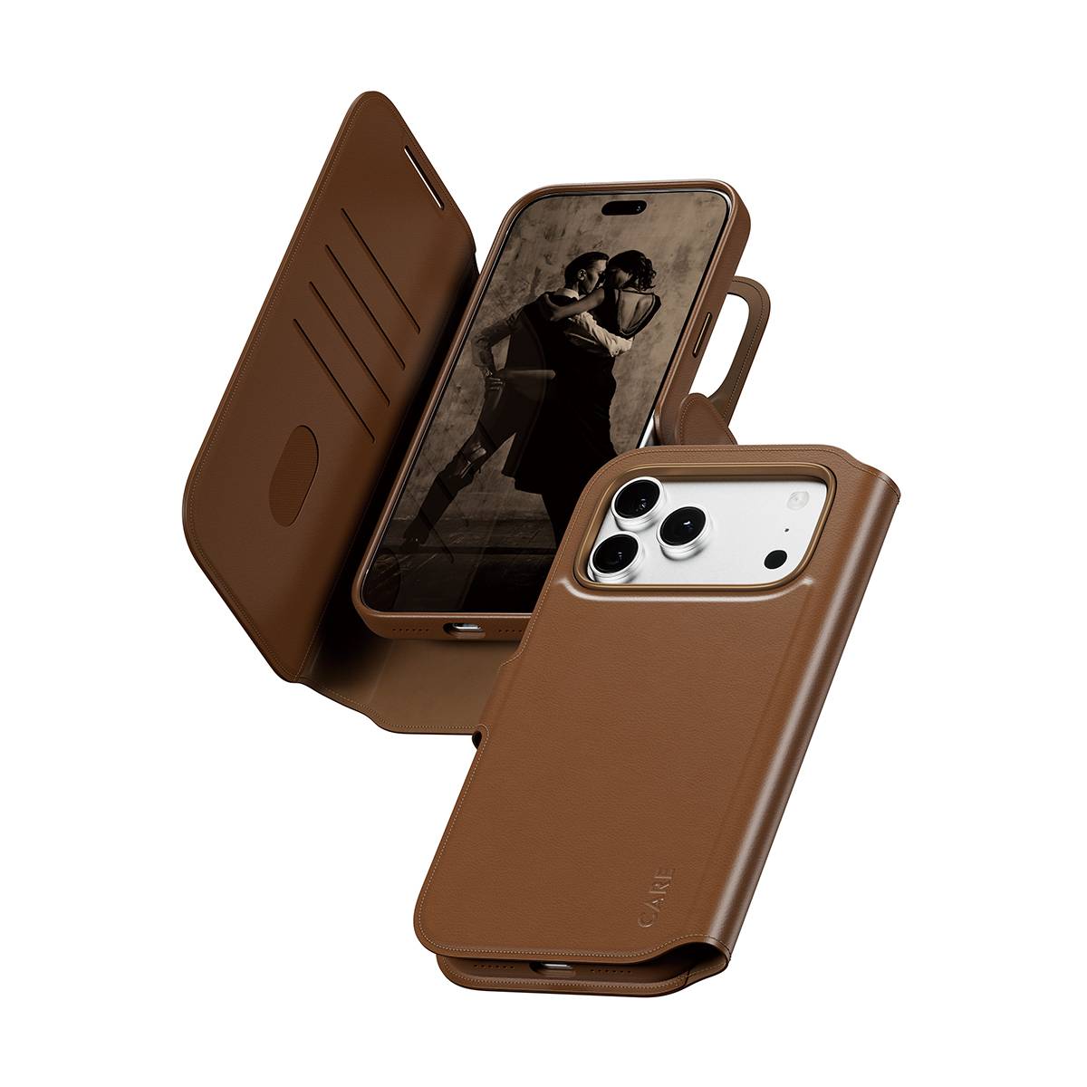 PanzerGlass CARE™ by ® Tango 2-i-1 Wallet Case Brun m. MagSafe iPhone 2026 Pro Max | 17 Pro Max --> På fjernlager, levevering hos dig 29-09-2026