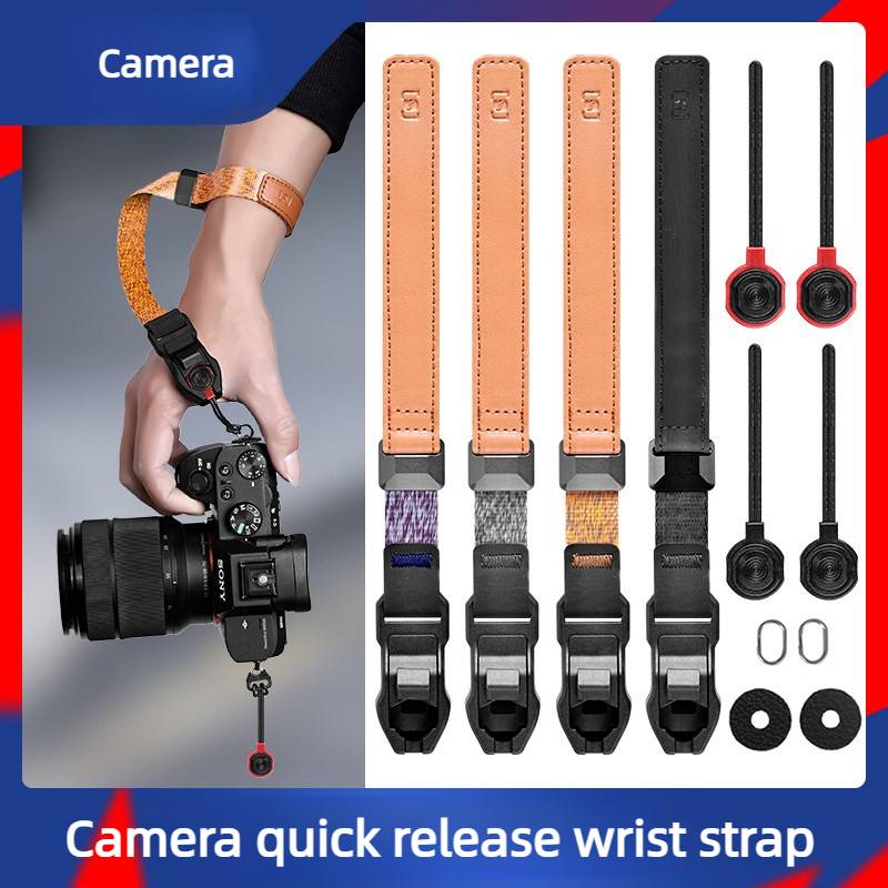 Quick Release Wrist Strap for Micro SLR & DSLR Cameras, Compatible with Canon Nikon Leica Sony A5100 A6300 A7RM2 A6000 A6500 A7