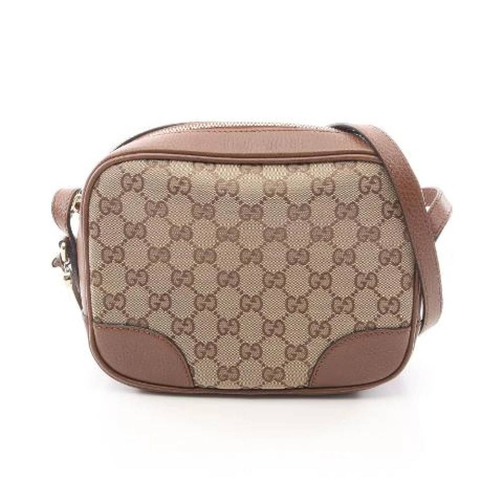 Gucci Vintage - Pre-owned Bree GG Canvas axelväska Vintage - Dam - ONE Size - Läder