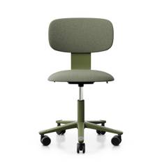 Kontorsstol Tion 2160 - Helklädd, Färg Grön - (Moss Grey / Cura 68261), Armstöd Nej