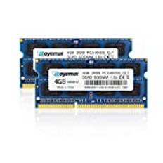 8GB Kit (2x4GB) PC3-8500 DDR3 1066MHz RAM 2Rx8 4GB 204pin SO-DIMM 1.5V CL7 Arbeitsspeicher Upgrade für MacBook, MacBook Pro, iMac, Mac Mini