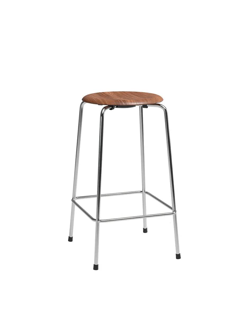 Dot Barstol m. 4 ben, valnød finer af Arne Jacobsen - Jacobsen Plus