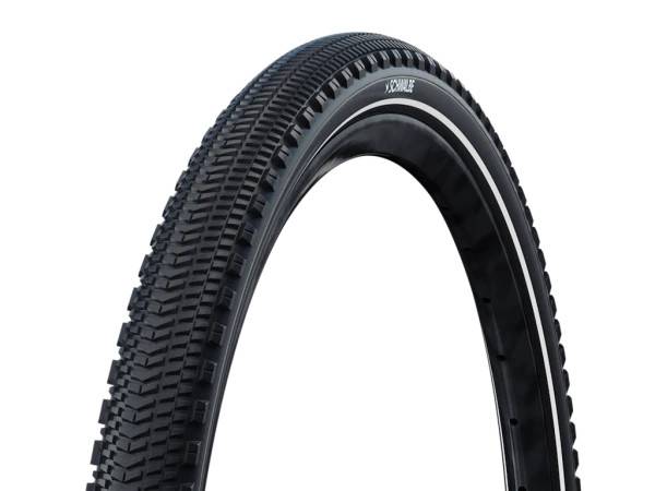 Refurbished - Schwalbe G-One overland performance TLR gravel foldedæk 700x50c sort refleks