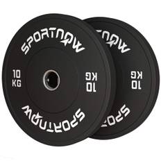 Sæt med 2 håndvægte, 2 x 10 kg vægte, vægtskiver sæt, vægtskiver til 5 cm håndvægtstang, Ø 50 mm boring, sort