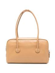MARGESHERWOOD Leather Top Handle Bag — Beige