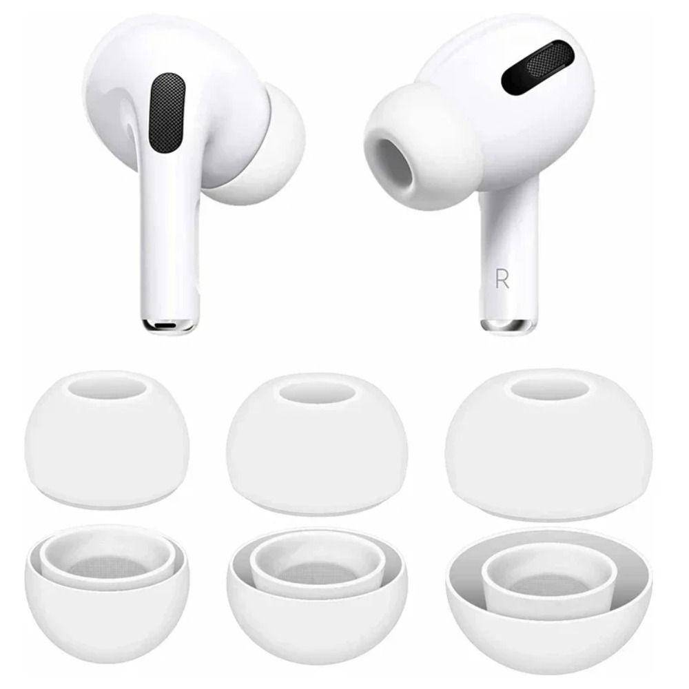 XS/S/M/L Öronproppar Öronproppar Hörlurar Öronkåpor Mjuka Ersättningsproppar för AirPods Pro 1/2