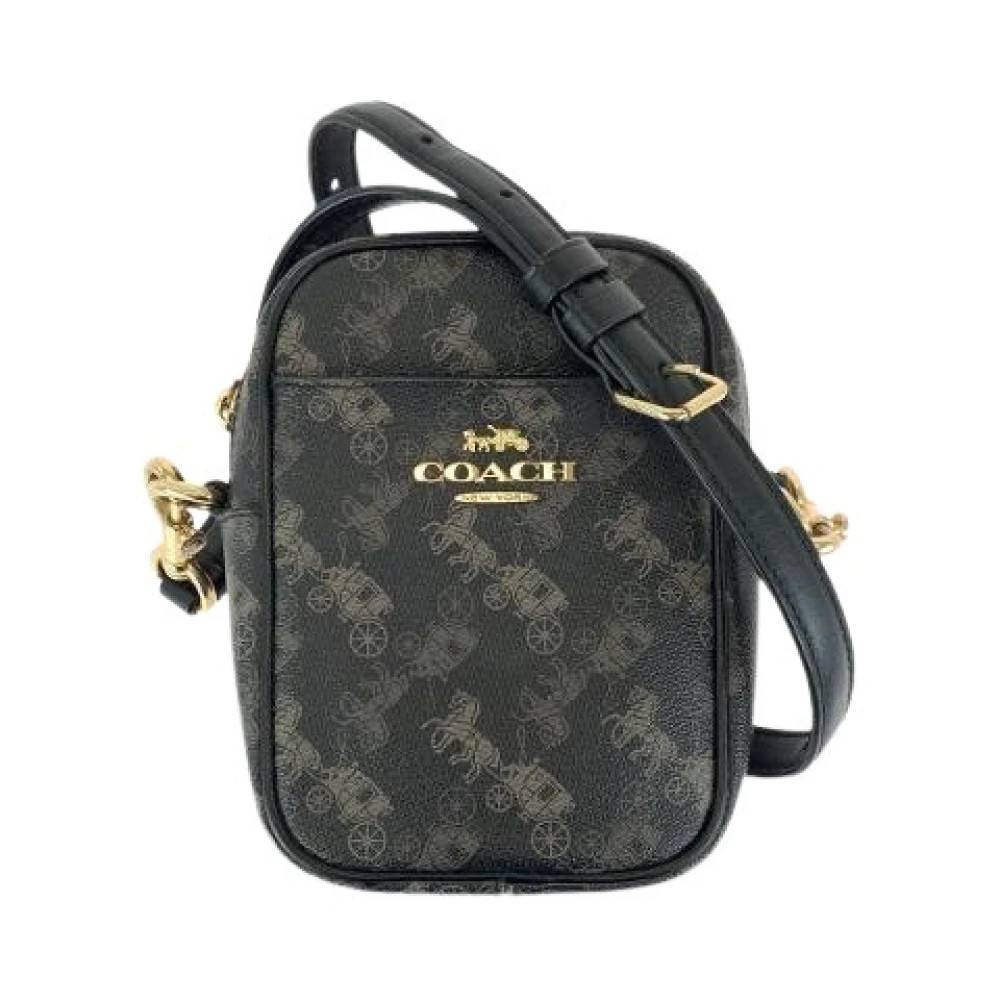 Coach Pre-owned Pre-owned PVC Læder Skuldertaske - Vintage - Dame - Sort - ONE SIZE - Uld