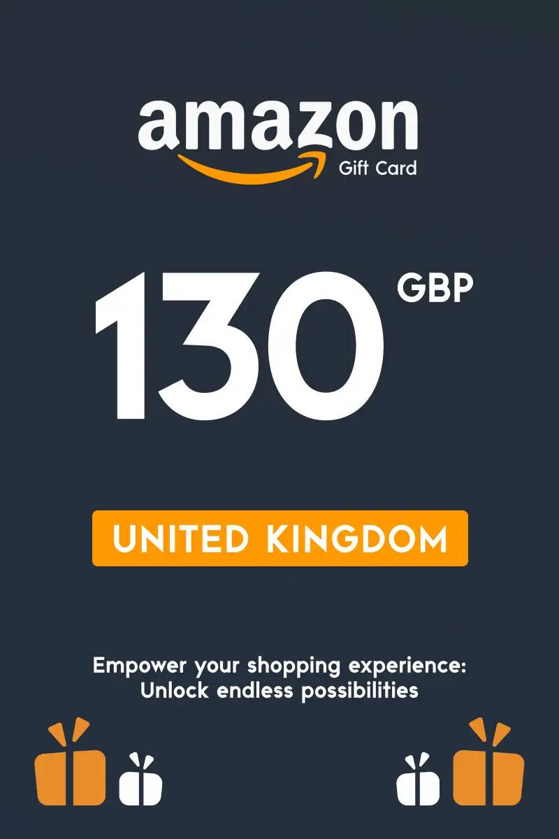 Amazon £130 GBP Gift Card (UK) - Digital Code