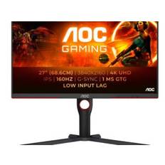 AOC G3 U27G3X/BK computerskærm 68,6 cm (27″) 3840 x 2160 pixel 4K Ultra HD LED Sort, Rød