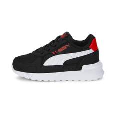 PUMA Graviton AC Babies' Trainers, Shoes, Black/White/Red, 20