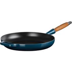 Le Creuset Sig Stegepande Nuit 28cm WH Nuit Str 28cm - Støbejernspander hos Magasin