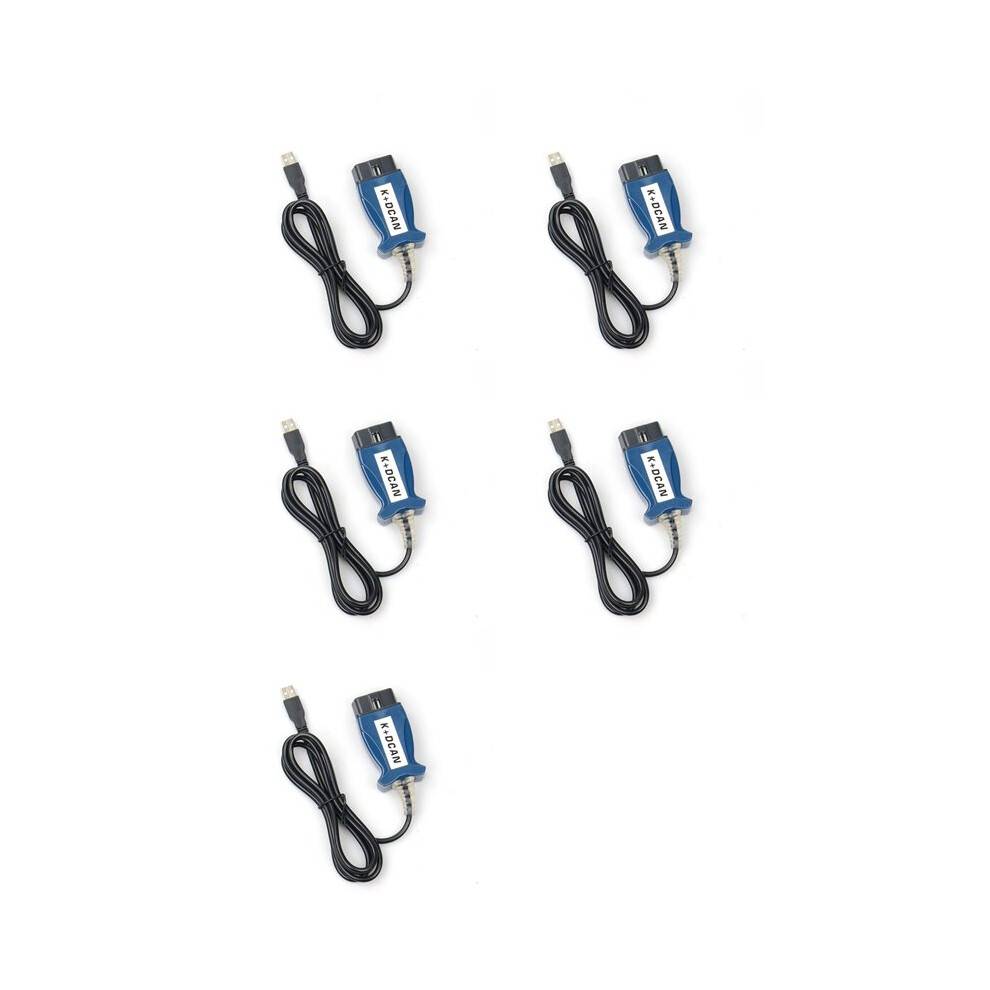 5X for K DCAN K+CAN FTDI Chip for OBD2 Auto Car Diagnostic Tools OBD 2 Scanner USB Interface Cable