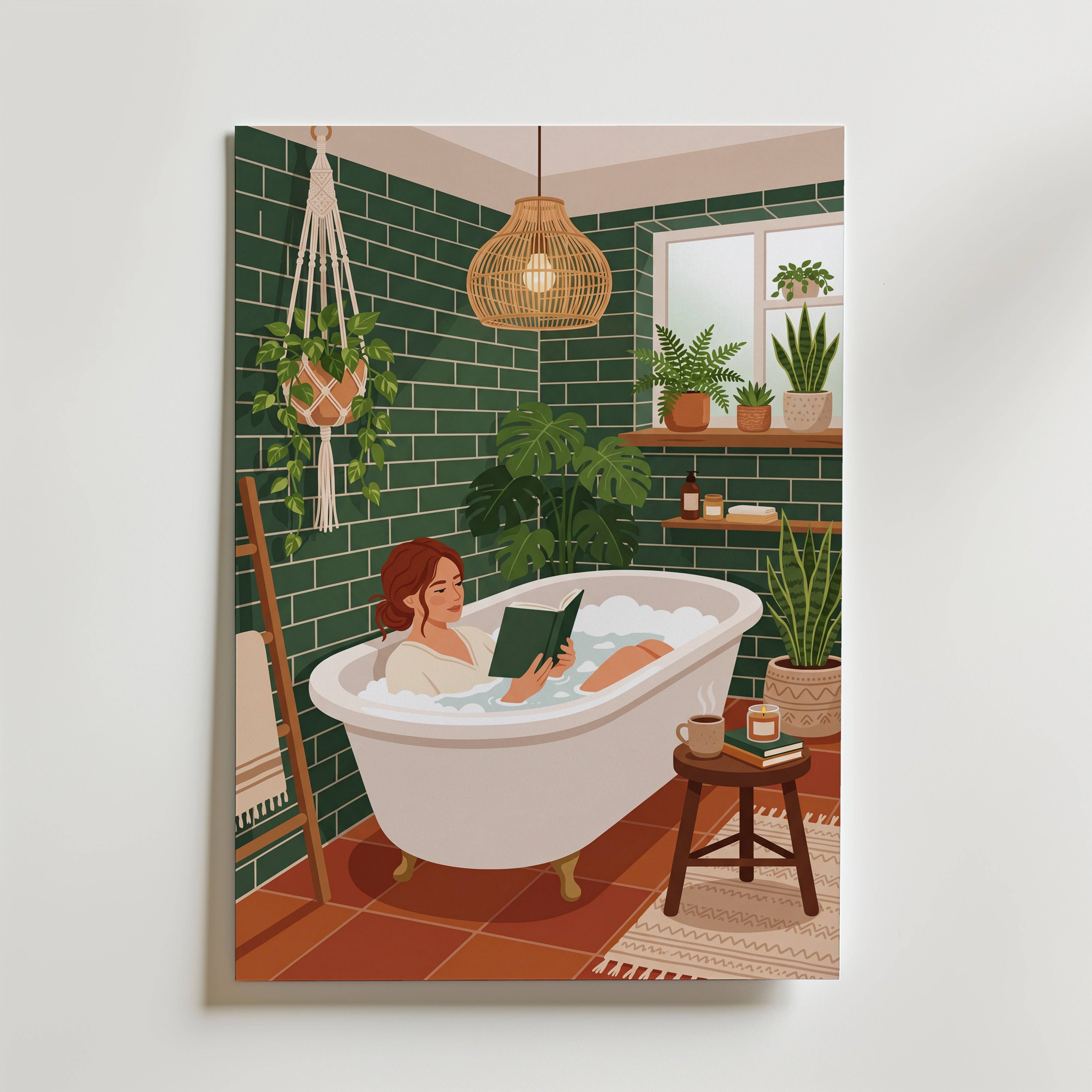 Bath Ritual Poster - Fine Art Poster 50x70 cm