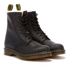 Dr. Martens Womens Black Burnished Wyoming Serena Boots - UK 6 / EU 39 / US 8