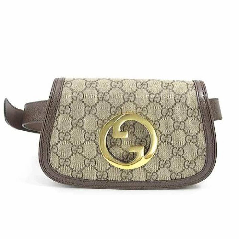Gucci Vintage Pre-owned Canvas Bæltetaske - Vintage - unisex - Brun - ONE SIZE - Tyl