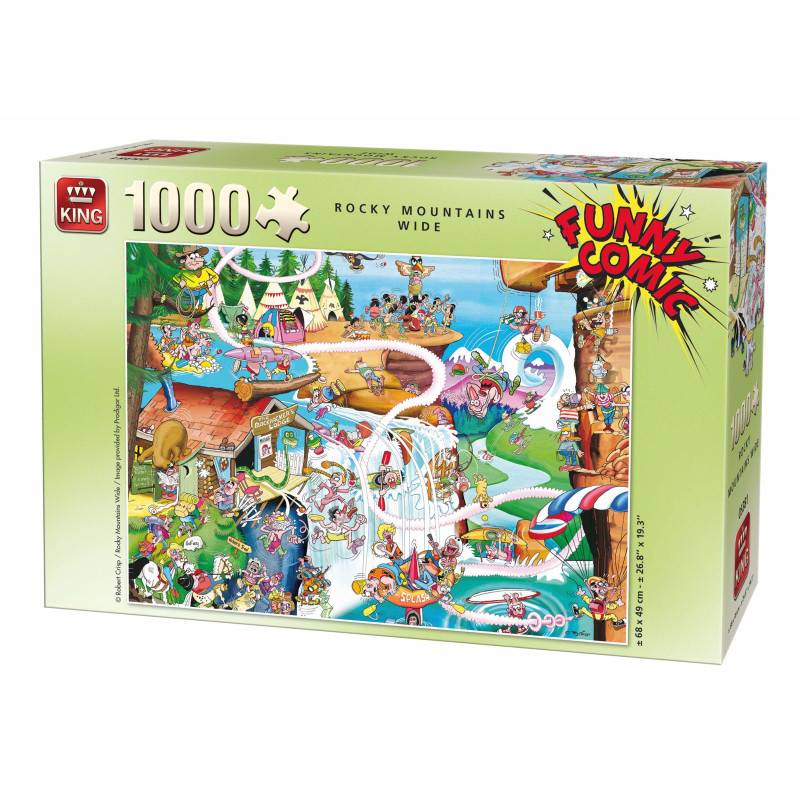 King KNG05189 Lustige Comics Rocky Mountains breites Puzzle (1000...