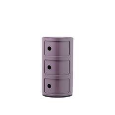 Kartell - Componibili 4967, Violet, 3 Compartments - Hurtsar - Anna Castelli Ferrieri - Lila - Plast