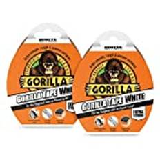 Gorilla Tejp vit 10 m (2-pack)