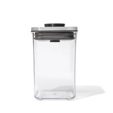 Förvaringsburk POP Steel Kvadratisk 1.0 liter OXO Good Grips