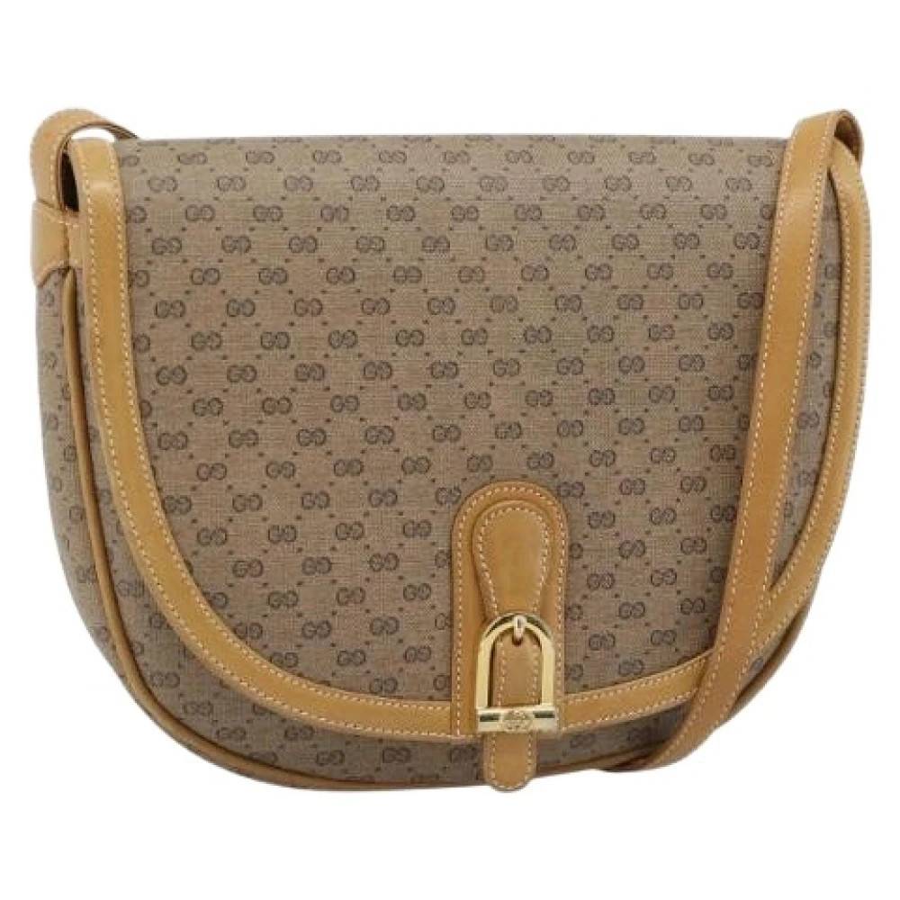 Gucci Vintage Pre-owned Vintage Skuldertaske - Vintage - Dame - Beige - ONE SIZE - Uld