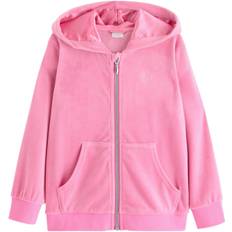 Lindex Soft Velour Hoodie With Relaxed fit Stl. 122-128 fepojkar - Sweatshirts Från Magasin - Pink (122-128)