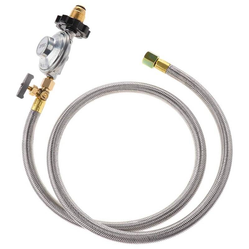 Universal qcc 1 lågtrycks propanregulator ersättningsslang för de flesta lp gasvärmare och honmuttrar