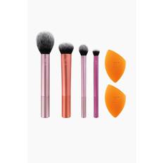 Real Techniques - Everyday Essentials Makeup Brush Set - Vit - Rosa (one size)