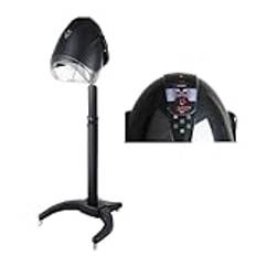 1000W Stående hårtork Digital Hooded Floor Hair Dryer Professional Salon Hair Drying Machine for Hairdresser Styling Black Elitzia (U-form med Smart Control)