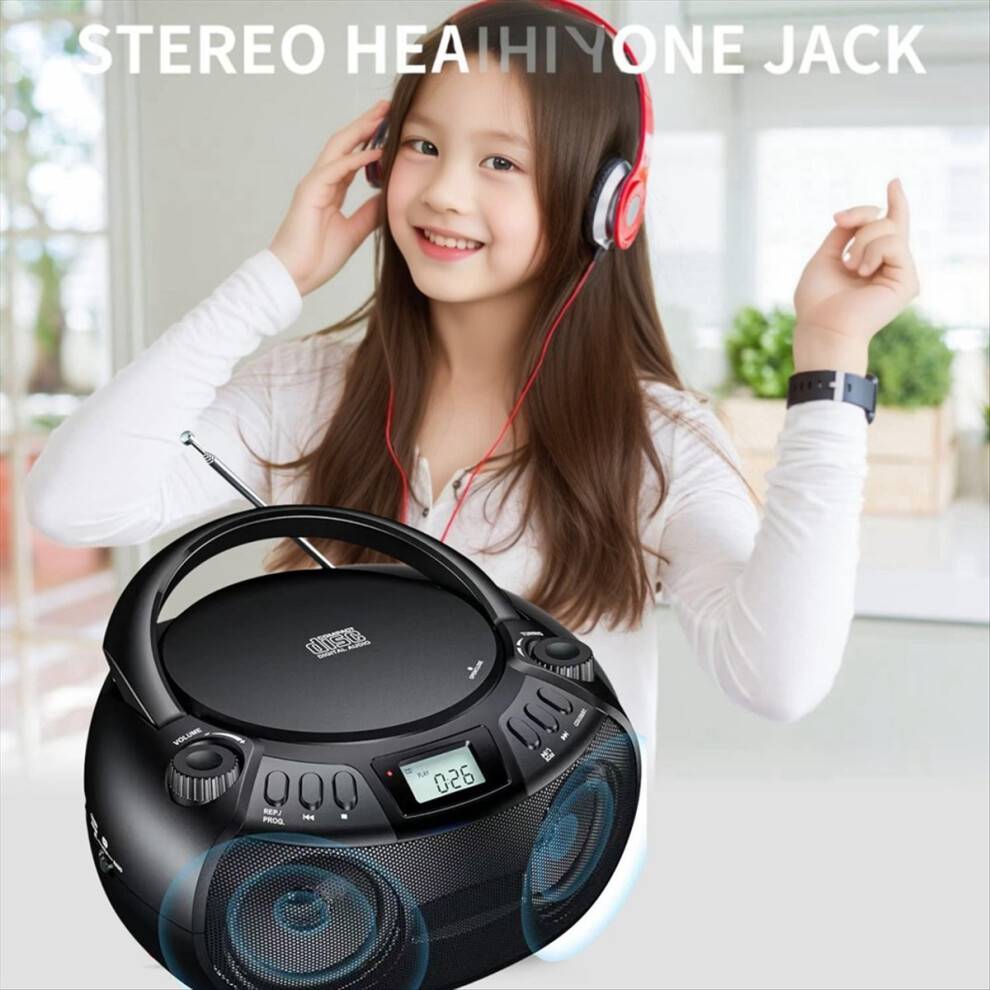 CD-afspiller Multifunktionel Bærbar Bluetooth CD-afspiller Radio UK Stik