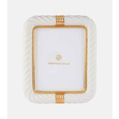 Jonathan Adler Geneva porcelain picture frame - white - One Size