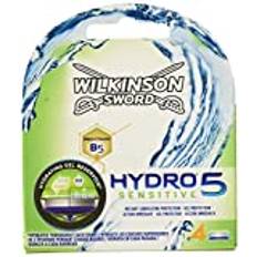 WILKINSON SWORD – Hydro 3 rakblad för män | Fuktgivande gel | förpackning med 4 rakblad