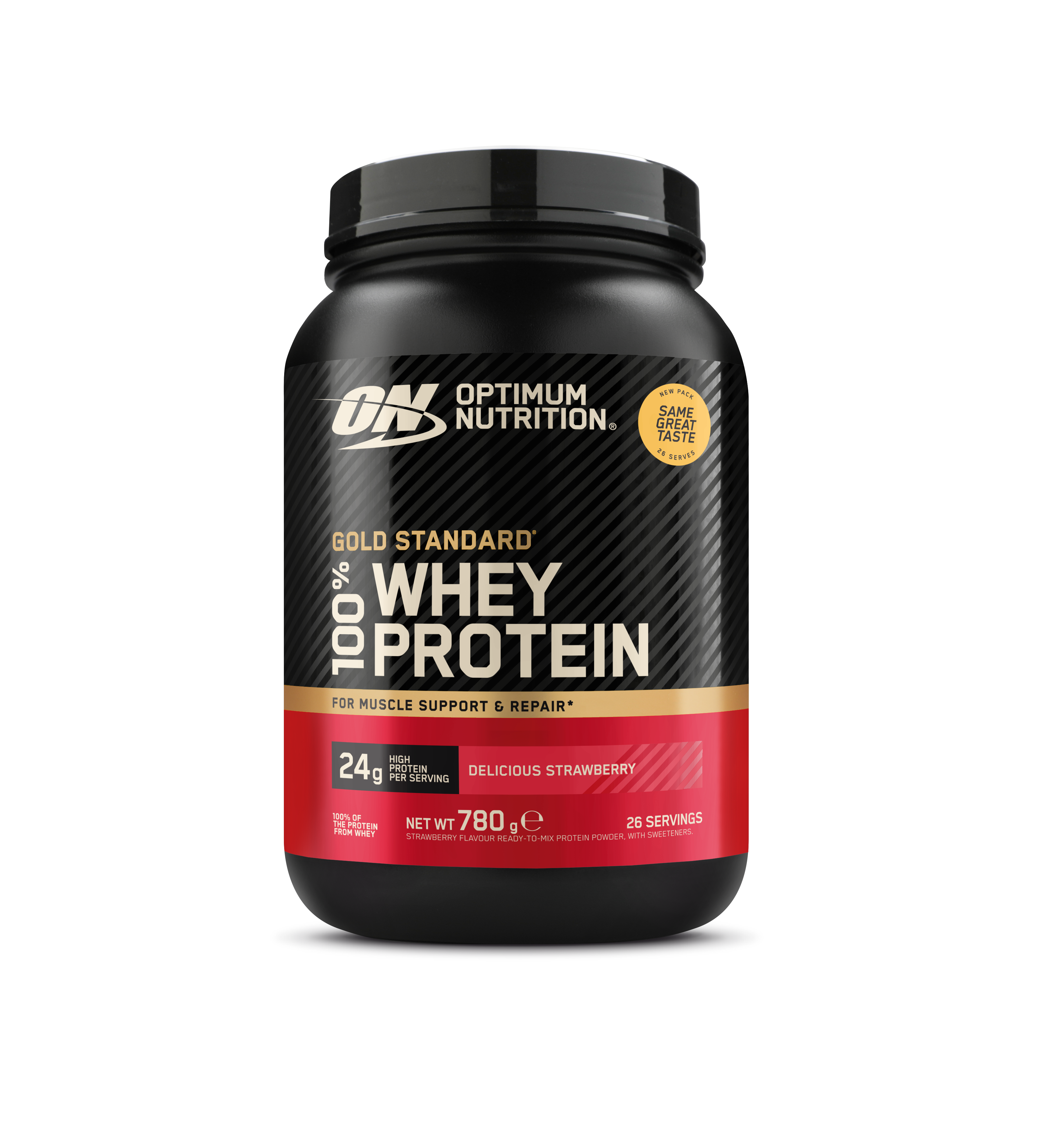 Optimum Nutrition Gold Standard 100% Whey - Delicious Strawberry (780g) - Proteinpulver