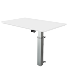 Delta vægmonteret hæve sænke bord - Hvid laminat - Outlet - Dencon