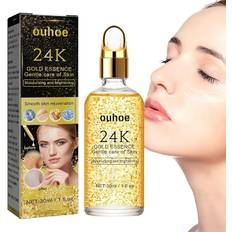 Ansiktsserum i 24K guld,24 Gold Aging Proof Face Serum Moisturizer - Moisturizer för dag och natt Ansiktslinjeminskning, återaktivera hudens