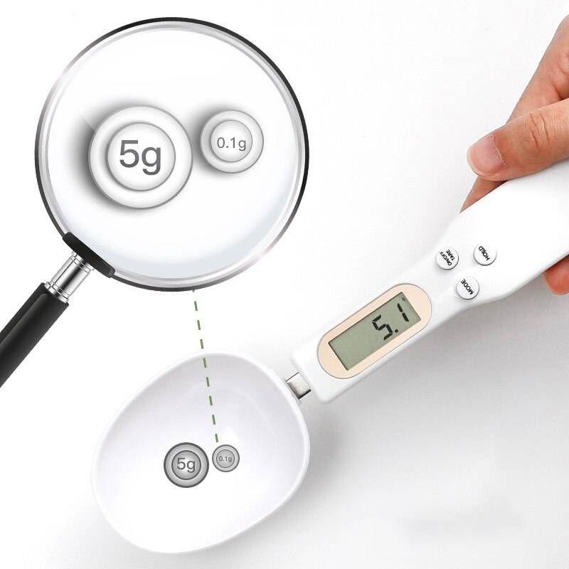 Digital Mätsked Våg 500g/0.1g - Vit-ingen låda