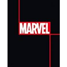 Marvel Sängkläder, logotyp 135 x 200 80 x 80 cm, 100 % bomull linon/Renforcé sängkläder, påslakan MCU Comics Iron Man Hulk Thor Captain America Spider man svart dragkedja