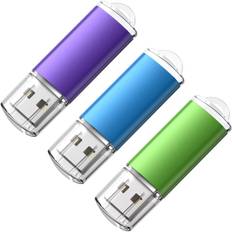 USB-nøgle 16 GB Lot 3 Stor kapacitet USB-nøgle USB 2.0 Flashdrev Ke