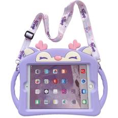 Trolsk Purple Deer (iPad 10,2) - Kids Case with strap