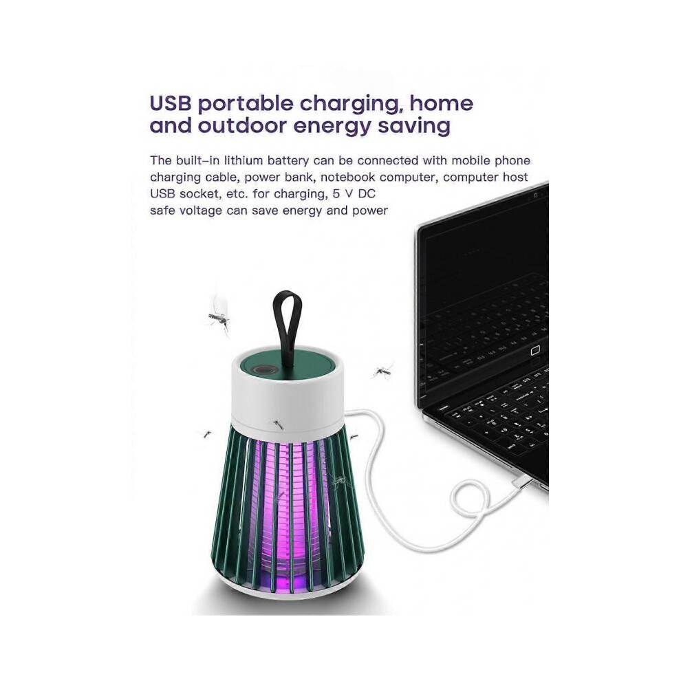 (Green USB Power) Mosquito Zapper - Bedbugs Heater, BuzzBug Mosquito Killer, USB Charging, Great for Outdoor and Indoor