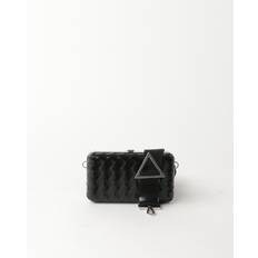 BOTTEGA VENETA Knot Spazzolato Intrecciato Mini Crossbody Bag - Black