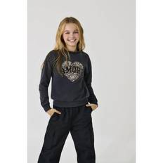 KIDS ONLY KOGRUNA sweatshirt i mørkegrå til piger