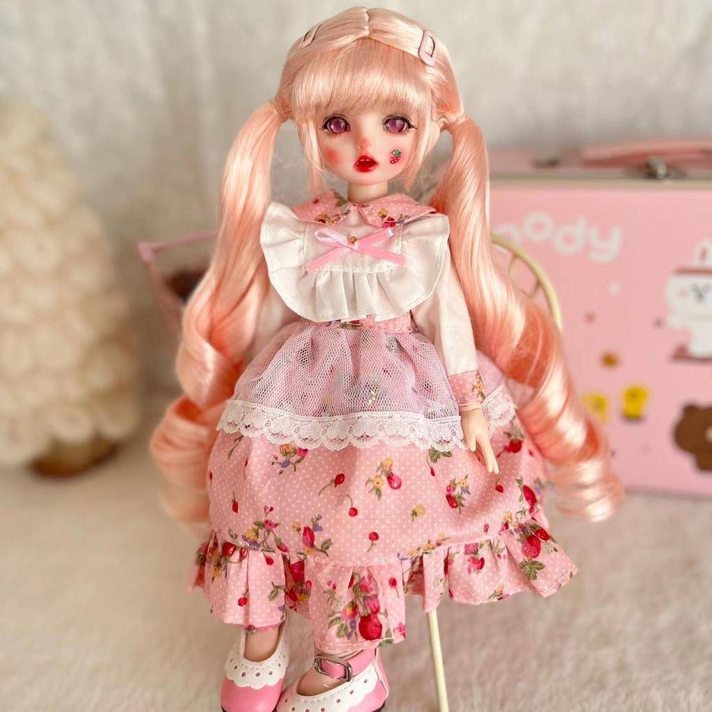 30 cm BJD1/6 Docka Makeup Bytdocka 6-punkts ledad docka 3D Real Eye Girl Toy Manual Dressing Doll
